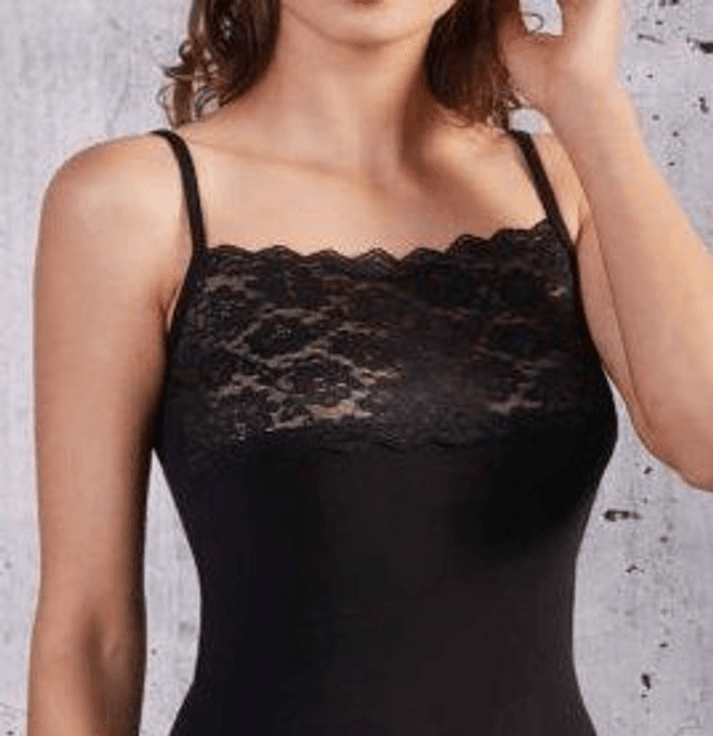 TOP 1703 DONNA S/S PIZZO SPERONI