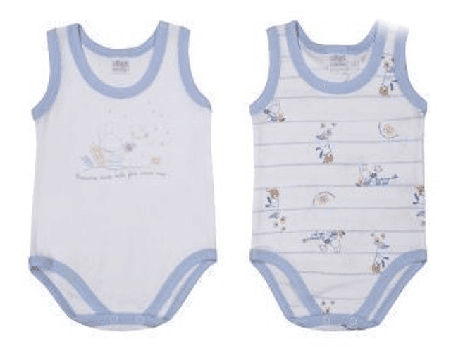 BODY S/L BIS (bipack) COTONE FANTASIA ELLEPI 3 pezzi